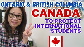ONTARIO & BRITISH COLUMBIA, CANADA, SET WAYS TO PROTECT INTERNATIONAL STUDENTS #student #canada