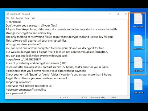 Fdcv Ransomware [.fdcv File Virus] Removal Guide | Restore Fdcv files ...