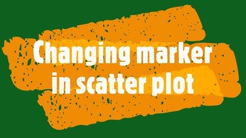 Changing marker in scatter plot - Python