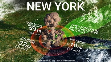 What if the Tsar Bomb Hits New York, Chicago, Los Angeles (Nuclear simulation in cities)