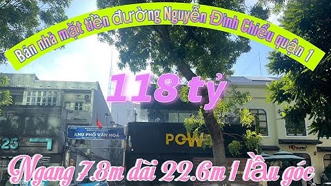 Bán nhà mặt tiền đường Nguyễn Đình Chiểu quận 1