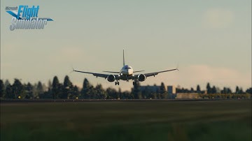 MSFS | 35Kts Crosswind Landing in Schipol Amsterdam | IFLY 737 Max 8