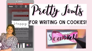 How to Find Fonts for Writing on Sugar Cookies