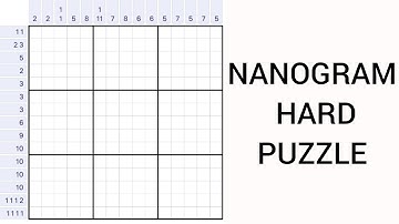 Nanogram Hard Puzzle - How to Solve Nanogram - Nanogram Solver - Puzzle Games 