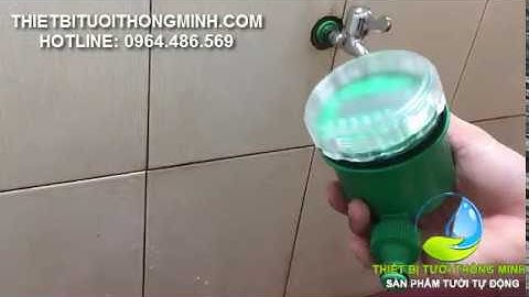Hướng dẫn lắp đặt bộ tưới cây tự động van nước hẹn giờ dùng pin FLoraVN