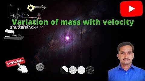 Variation of mass with velocity