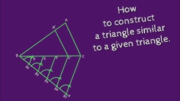 How to construct a triangle similar to a given triangle. shsirclasses.