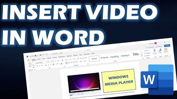 How to Insert Videos in a Microsoft Word Document