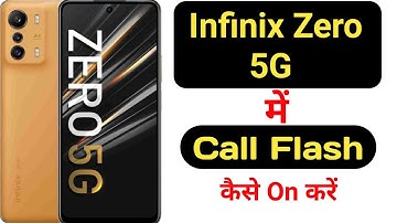 How to on call flashlight feature on Infinix Zero 5G || Infinix Zero 5G me call flash kaise on kare