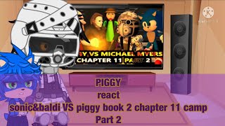PIGGY REACT SONIC&BALDI VS PIGGY BOOK 2 CHAPTER 11 PART 2 / FT MARIO
