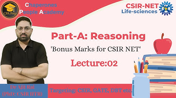 CSIR NET Paper 1 Le-02 (Part-A Reasoning) | Strategy & Tricks | CSIR NET| By Dr. Ajit Rai