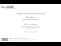 Informatik & Programmierung 2: Meistere Exceptions – throw, try, catch 🛠️ (SoSe 2020)