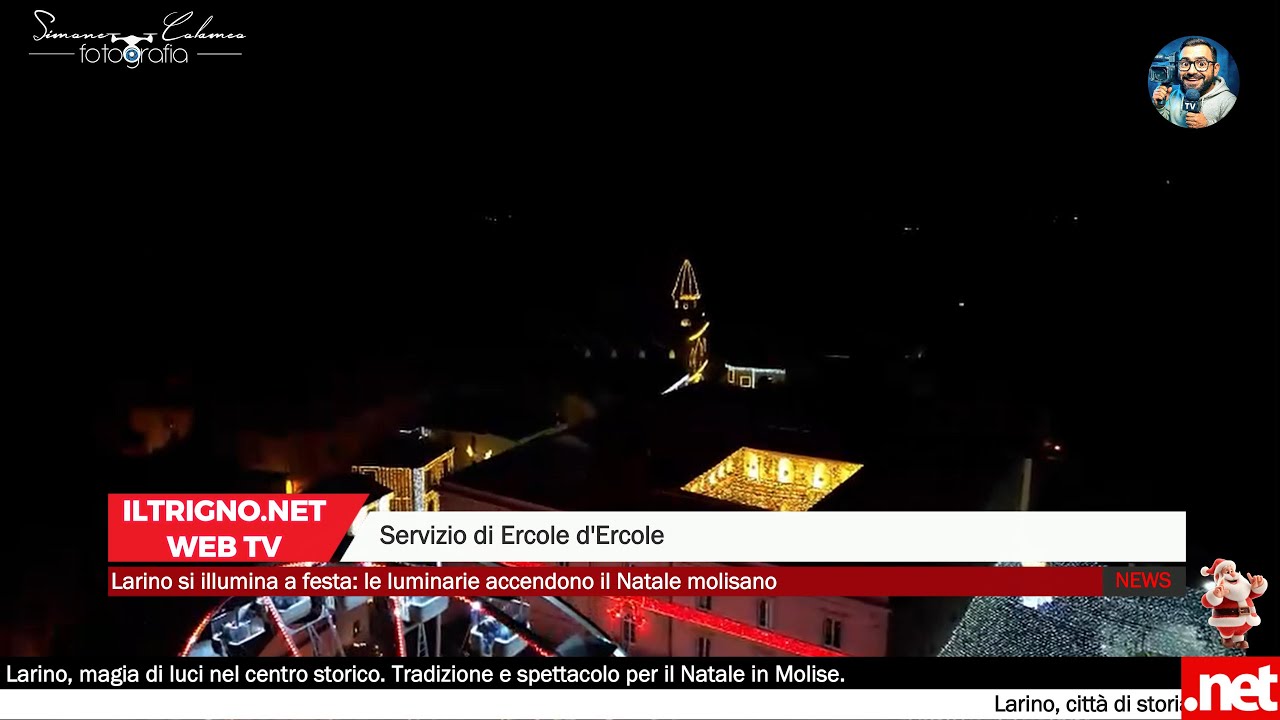 Larino si illumina a festa: le luminarie accendono il Natale molisano