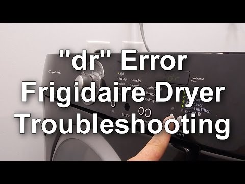 Frigidaire Dryer Error Code "dr" - How to Troubleshoot, Fix and Repair