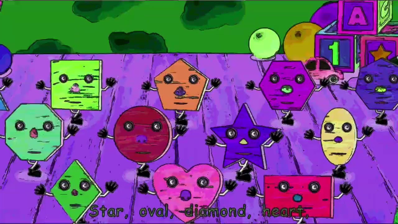 Shape Song: All Shape Part 2 Sparta Pitch Effect | Gamavision Csupo