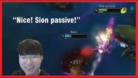 Faker approves of Thebauffs inting Sion?
