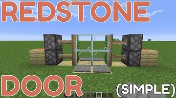 How to Make a Redstone Door in Minecraft
