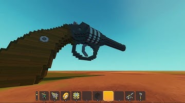 Scrap Mechanic 4 round revolver showcase