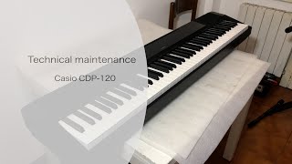 Техническое обслуживание цифрового пианино Casio  CDP-120