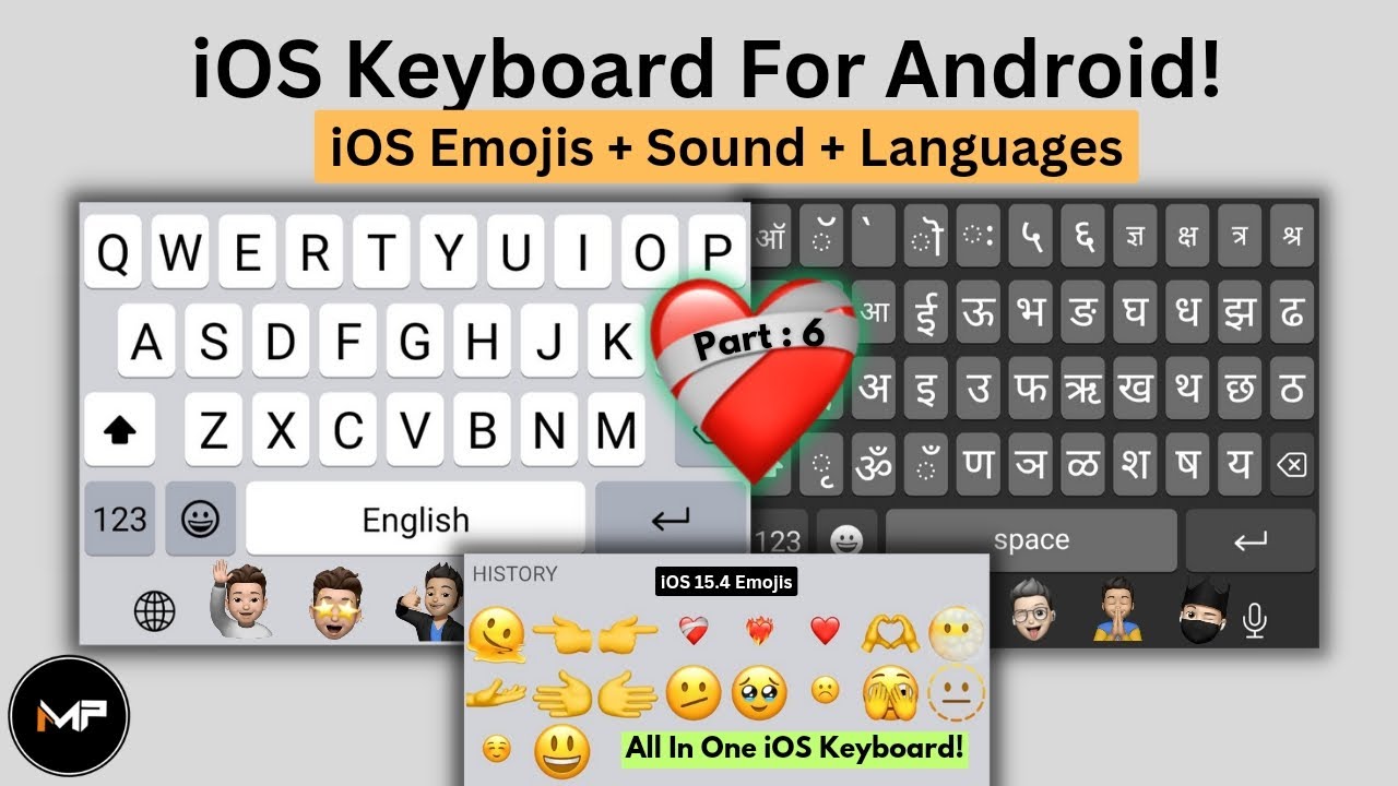 How To Install iOS Keyboard On Android😍(P6) With Sound+Emojis