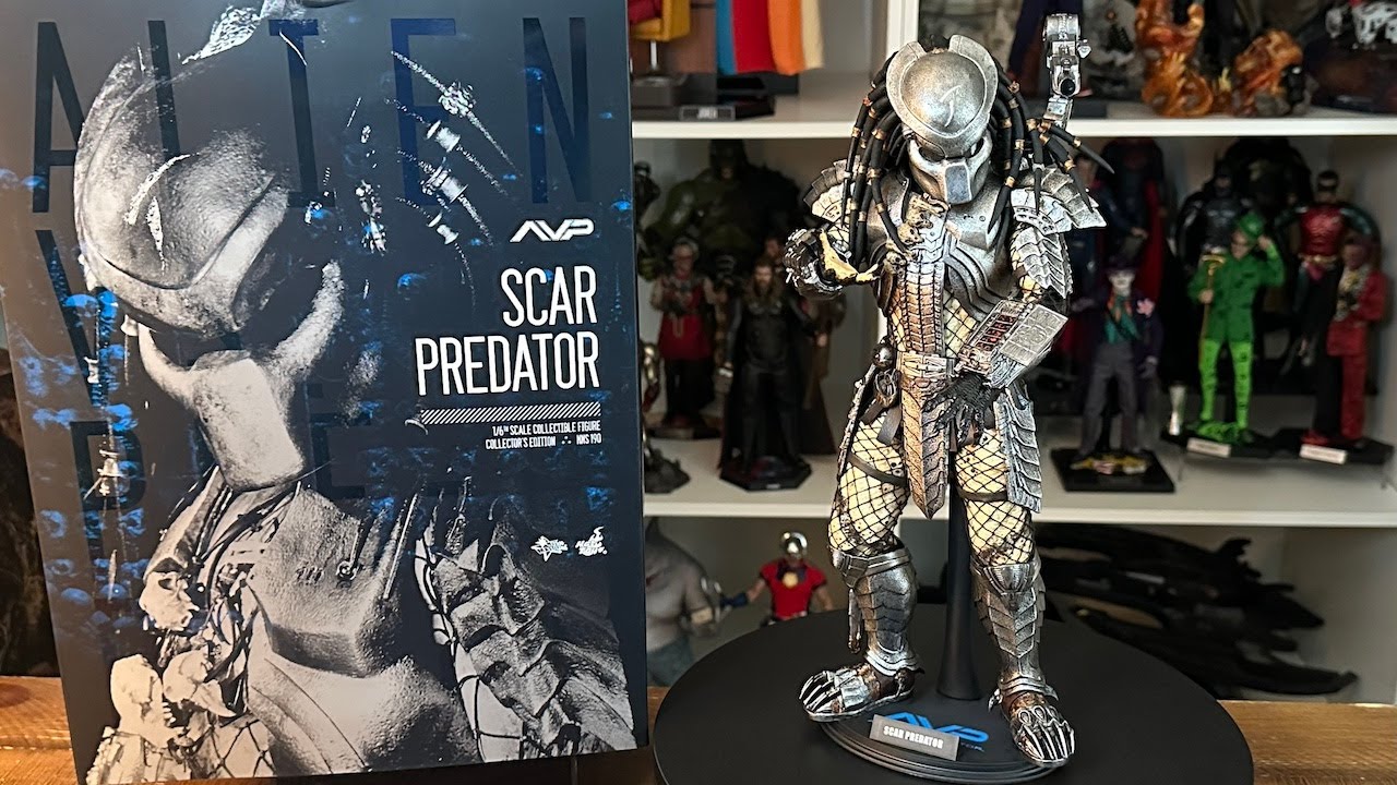 UNBOXING HOT TOYS SCAR PREDATOR FROM ALIEN VS PREDATOR 1/6th SCALE