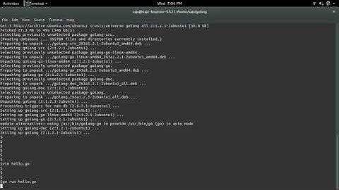 How to install Go Golang in Ubuntu and run Hello World program