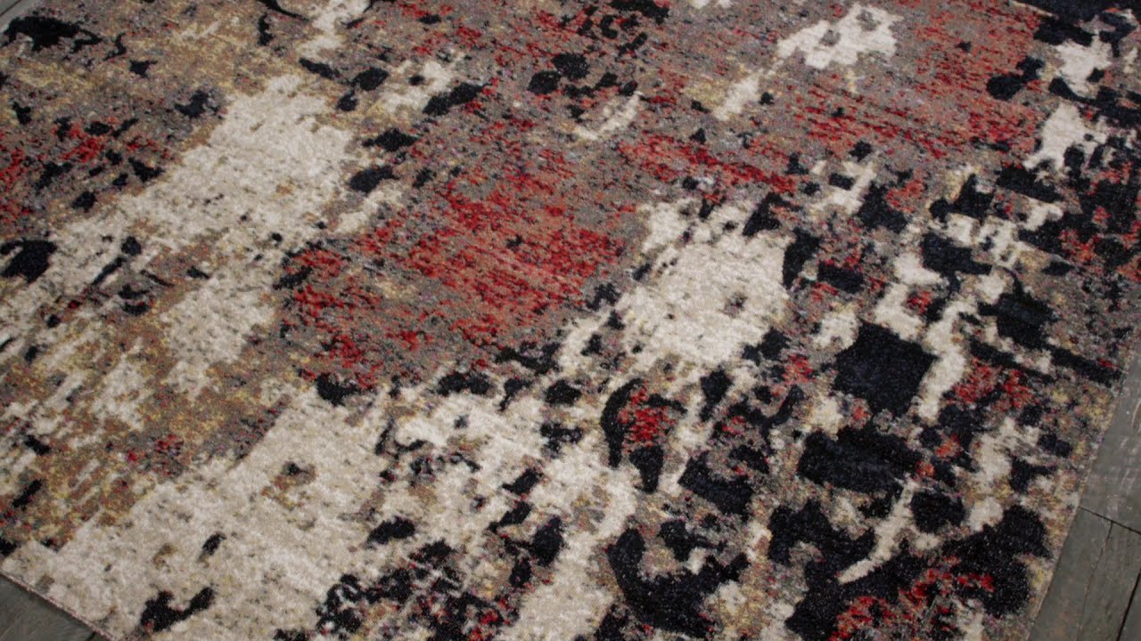 Modena Ebony Multi  Area Rug // Indoor + Outdoor (8'7" x 11'6") video thumbnail