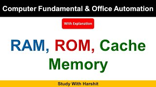 RAM, ROM, Cache Memory | CCSU 1st Semester BCA