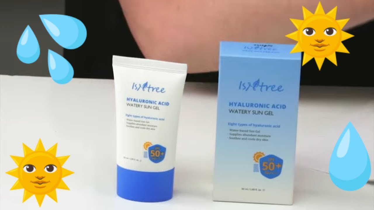 video ISNTREE Hyaluronic Acid Watery Sun Gel SPF 50+