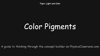 Color Pigments - Concept Builder
