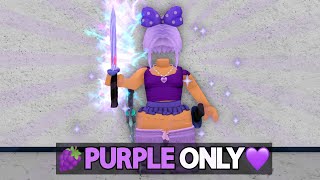Roblox Murder Mystery 2, BUT ITS ALL PURPLE!