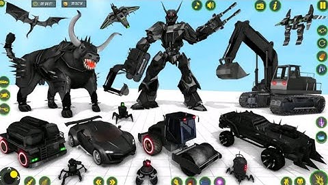 BULL ROBOT CAR TRANSFORMATION GAME PLAY...