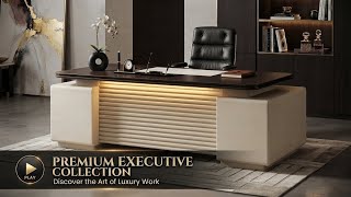 Ultimate Boss Table Design | Luxury Modern Office Desk Tour | Dola Furniture