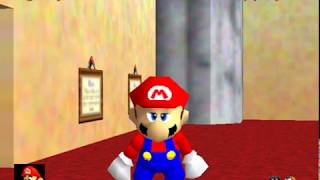 Mario Status HUD in Mario 64 (Doom-esque)
