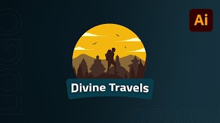 Travel Logo in Illustrator | Speed Art