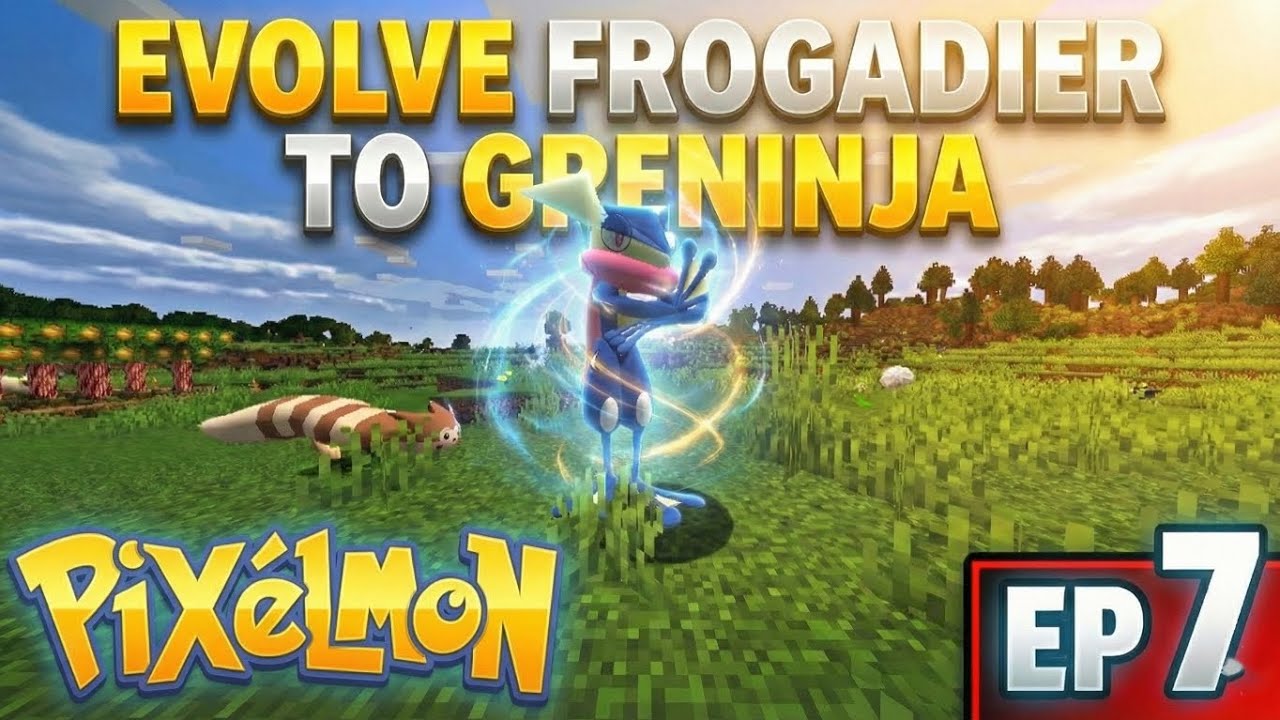 I Finally Evolved FROGADIER into GRENINJA in Minecraft Pixelmon! (EP 7)