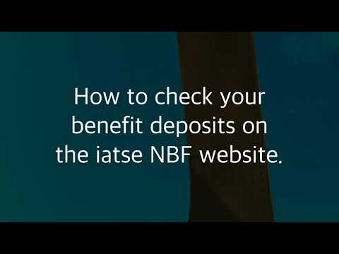 How to check you iatse NBF contributions.