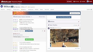 Registering for a Meet on Athletic.net