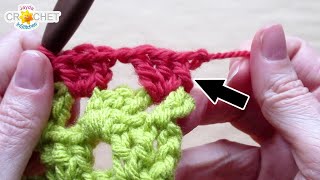How to Join Yarn with a Standing Double Crochet  Quick Tip