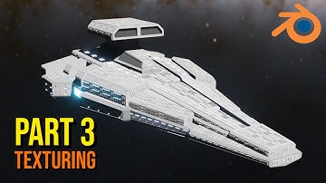 How to Make a Spaceship in Blender | Part 3 | Texturing | Final Video