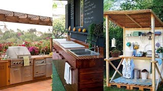 Outdoor Kitchen Designs in the Garden. Garden Kitchen and Barbecue Ideas.
