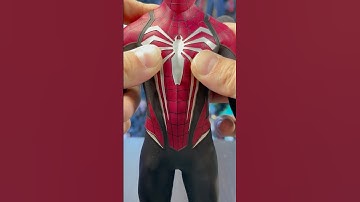 [ASMR] Crunchy check on Hot Toys Spider-Man Red and Black Suit #asmr #satisfying #crunchy