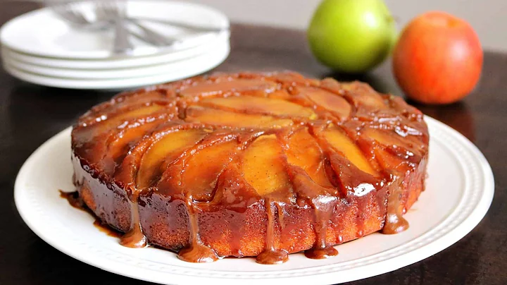 Easy Caramel Apple Upside Down Cake