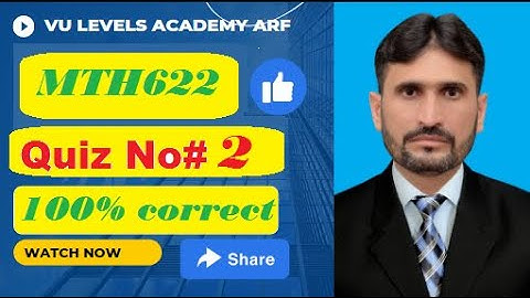 MTH622 Quiz No 2  fall 2022 solved 100% correct by Nadeem Iqbal