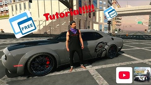 Tutorial de como utilizar floating apps para aser diseños en car parking multiplayer 1