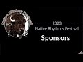 2023 native rhythms festival sponsors