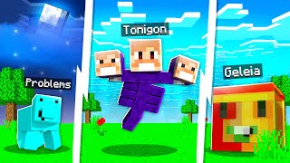 Transformei YOUTUBERS em MOBS no Minecraft!