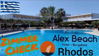 Alex Beach Hotel Rhodos TUI KIDS CLUB Zimmer Check 2021 #Zimmertest #Griechenland #Urlaubstest