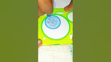 How many circles were drawn? 🤔Design ruler #Spirograph Retro Design Tin Drawing Set #2024 #drawing