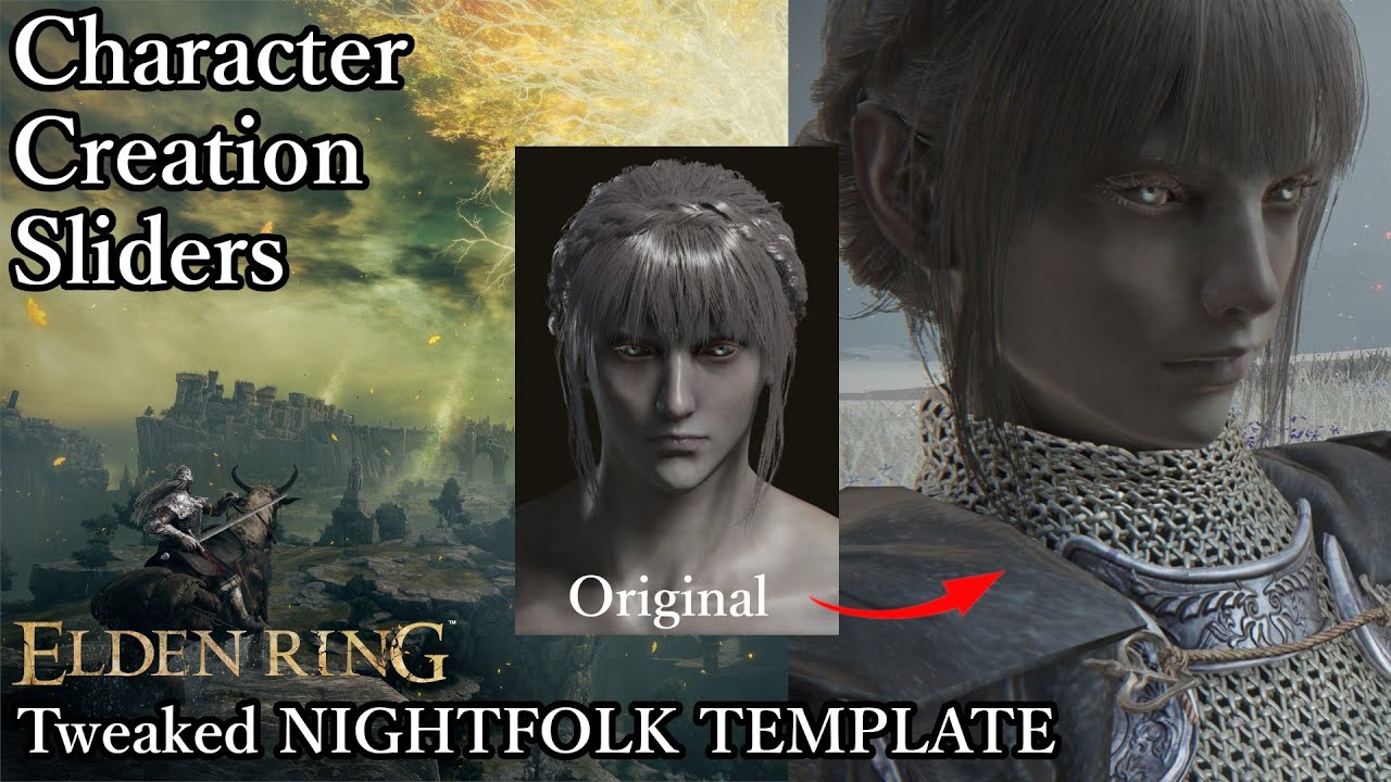 ELDEN RING Character Creation slider - Tweaked NIGHTFOLK TEMPLATE